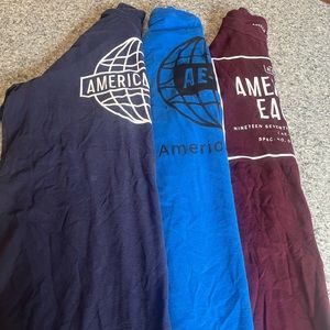 Lot of 3 American Eagle t-shirts. Men’s size XS